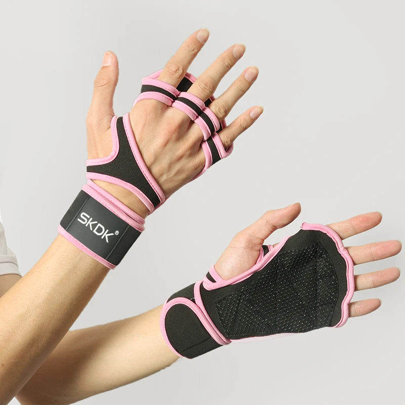 Workout Glove Gym - 손목 랩이있는 운동 장갑 미끄럼 방지