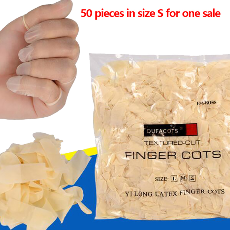 Latex Disposable Glove - 새로운 50 개/갑 일회용 라텍스 손가락