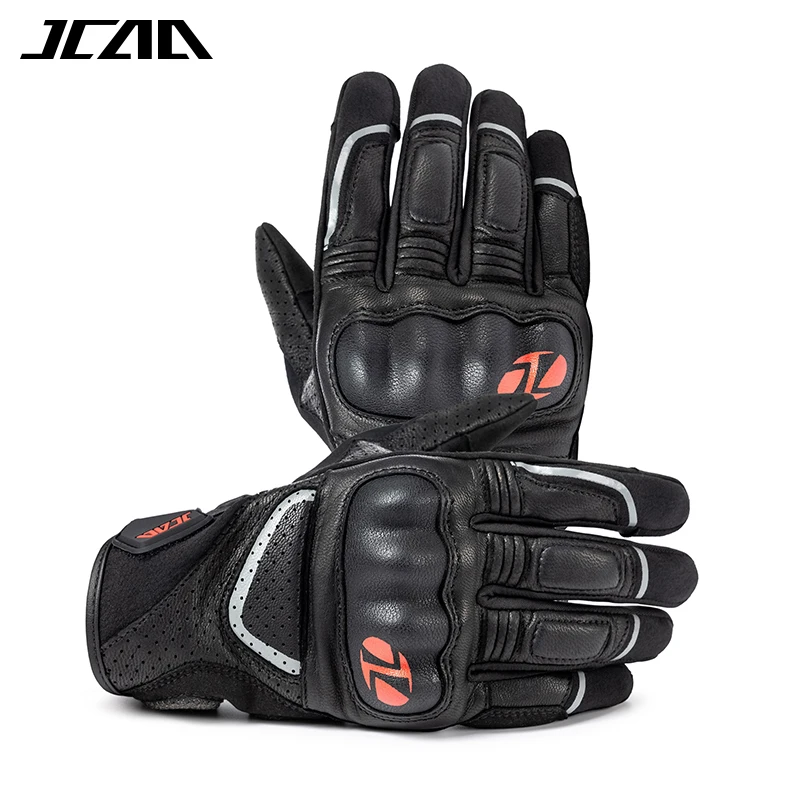 Motorcycle Glove Knuckle - 사계절용 오토바이 장갑 남녀공용, 편안한 가죽