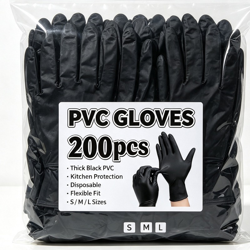 Latex Disposable Glove - 일회용 검정 장갑 남녀공용 라텍스 프리