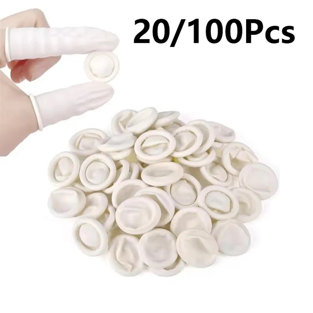 Latex Disposable Glove - 20개/100개 일회용 라텍스 고무 손가락 보호대