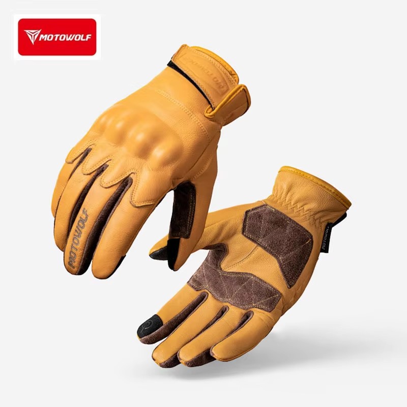 가죽 오토바이 장갑 레트로 라이딩 장갑 빈티지 라이더  - Motorcycle Glove Knuckle 리뷰 및 가격
