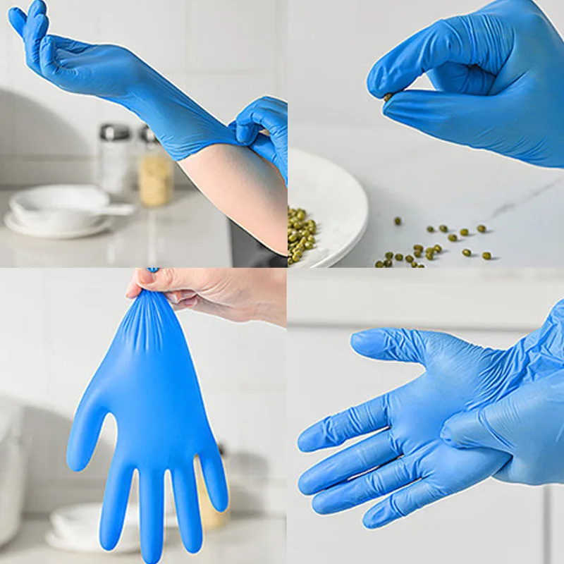 100PCS 작업용 블루 니트릴 일회용 장갑 라텍스 프 - Nitrile Mechanic Glove 리뷰 및 가격
