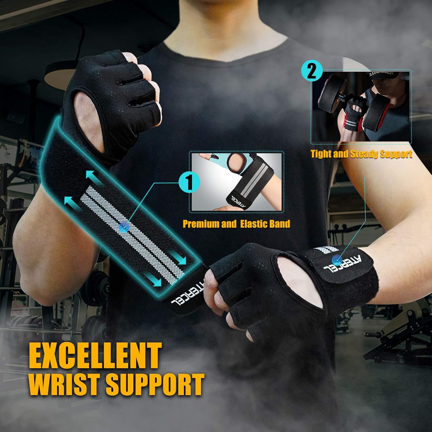 아테르셀 웨이트 리프팅 글러브 통기성 운동 장갑 손목  - Workout Glove Gym 리뷰 및 가격