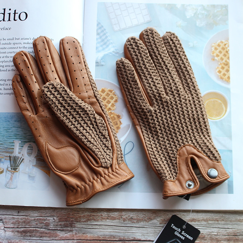 고품질 신상 가죽 남성용 운전용 논슬립 장갑 터치스크린 - Leather Driving Glove 리뷰 및 가격