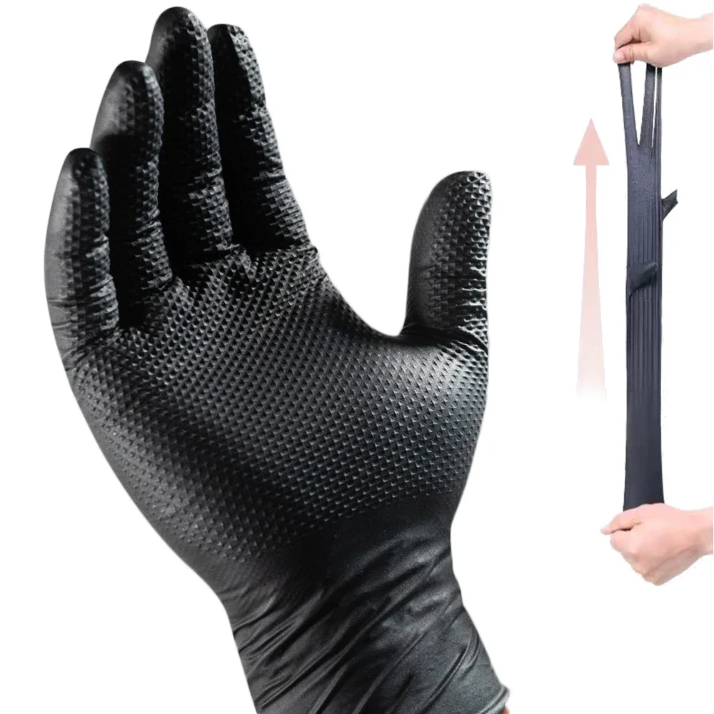 검은색 니트릴 장갑 일회용 8밀 라텍스 프리 정비사 장 - Nitrile Mechanic Glove 리뷰 및 가격