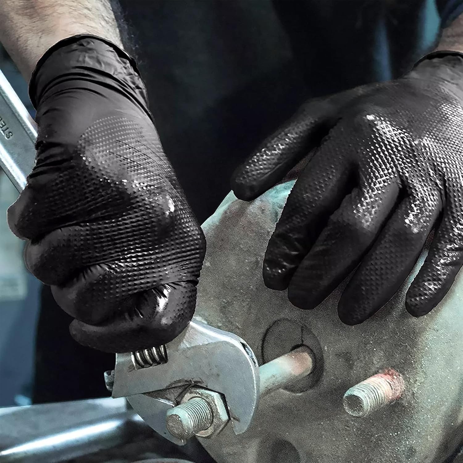 검은색 니트릴 장갑 일회용 8밀 라텍스 프리 정비사 장 - Nitrile Mechanic Glove 리뷰 및 가격