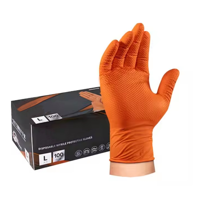 8mil 헤비 듀티 산업용 오렌지 니트릴 장갑 라텍스  - Nitrile Mechanic Glove 리뷰 및 가격