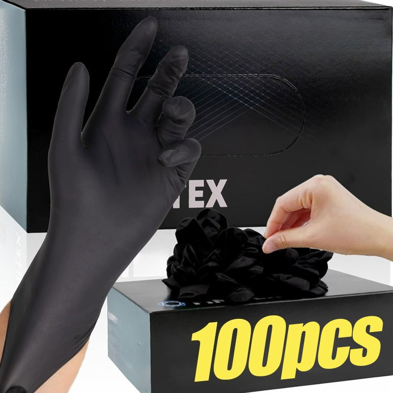 검정색 일회용 장갑 남녀공용 두꺼운 니트릴 PVC 라텍 - Latex Disposable Glove 리뷰 및 가격