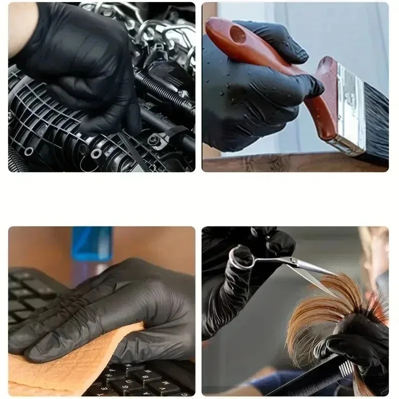 검정색 일회용 장갑 남녀공용 두꺼운 니트릴 PVC 라텍 - Latex Disposable Glove 리뷰 및 가격