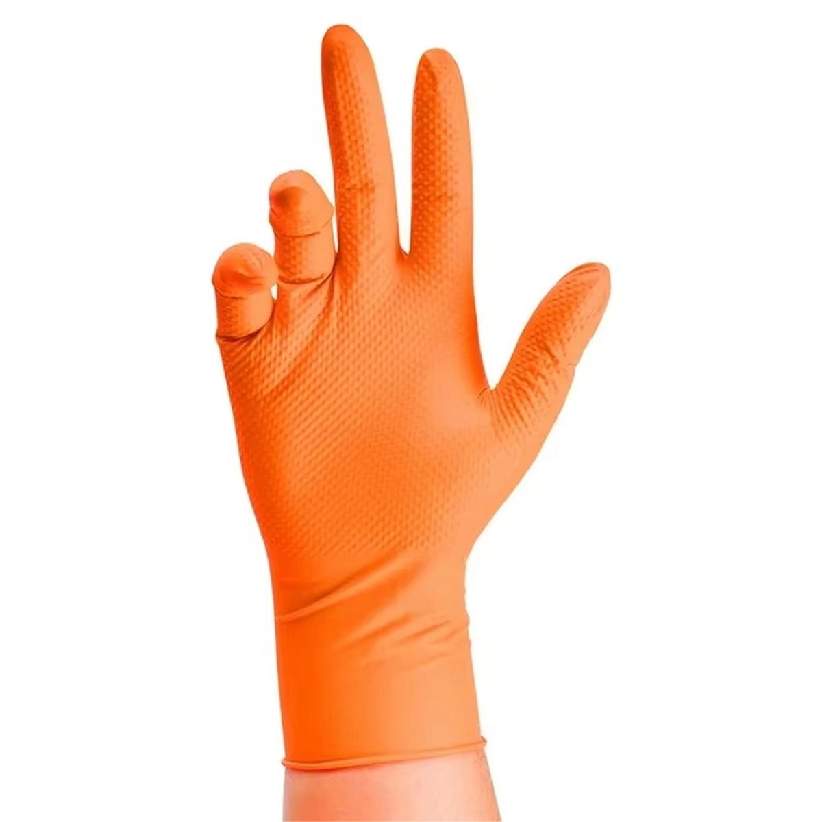 새로운 헤비 듀티 오렌지 니트릴 장갑 8밀 산업용 일회 - Nitrile Mechanic Glove 리뷰 및 가격