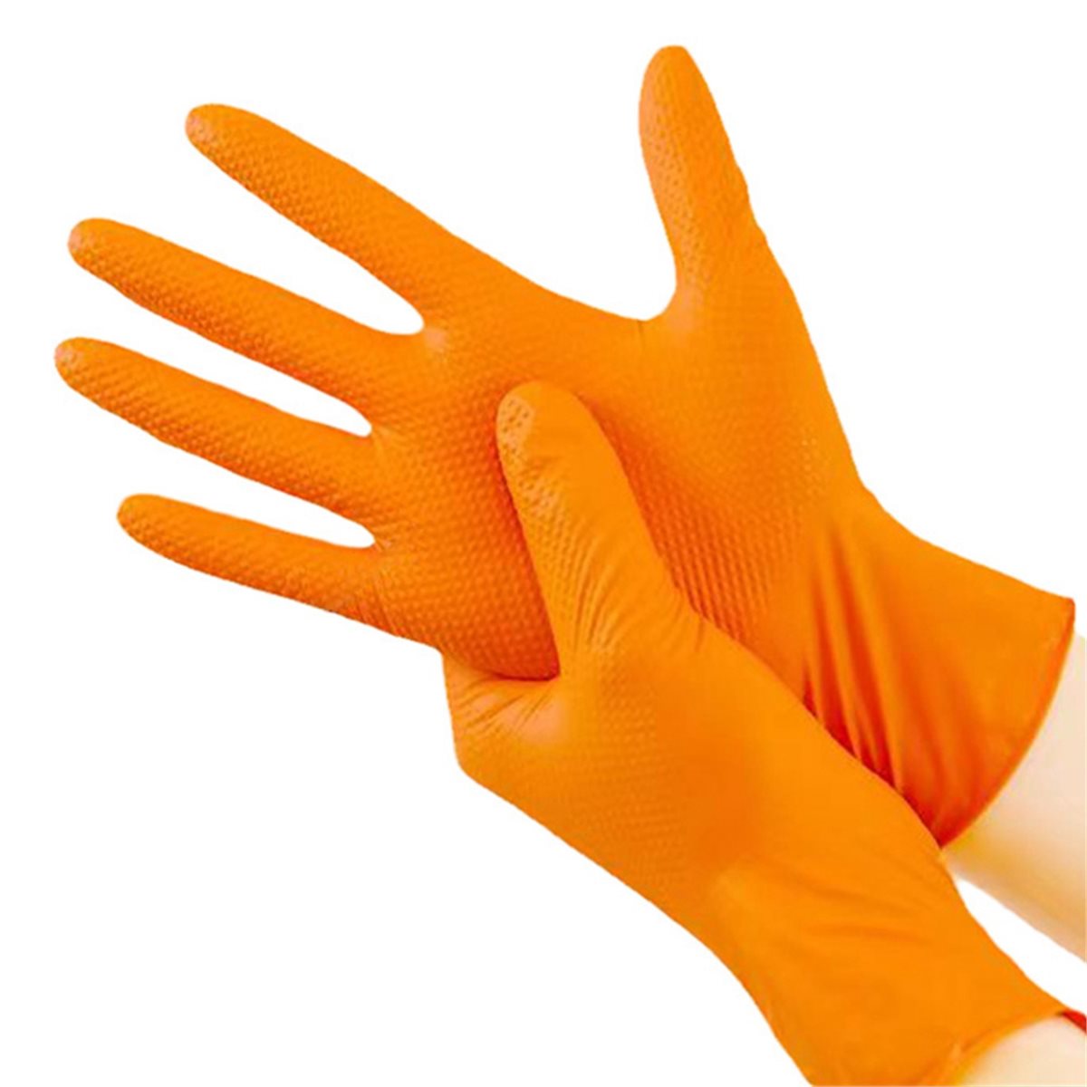 새로운 헤비 듀티 오렌지 니트릴 장갑 8밀 산업용 일회 - Nitrile Mechanic Glove 리뷰 및 가격