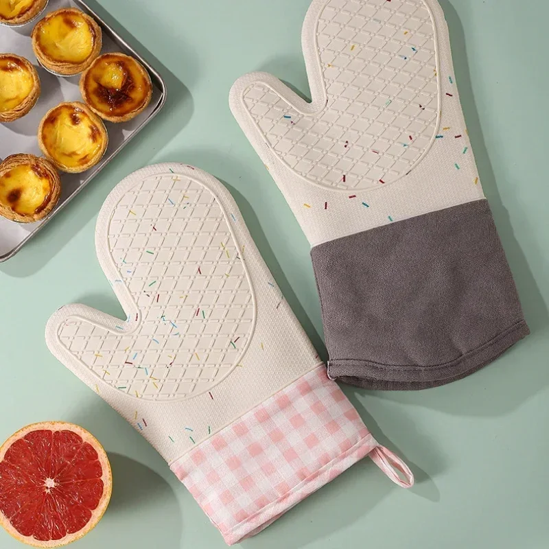 전자 레인지 내열성 장갑, 실리콘 화상 방지, 면 베이 - Oven Mitt Silicone 리뷰 및 가격