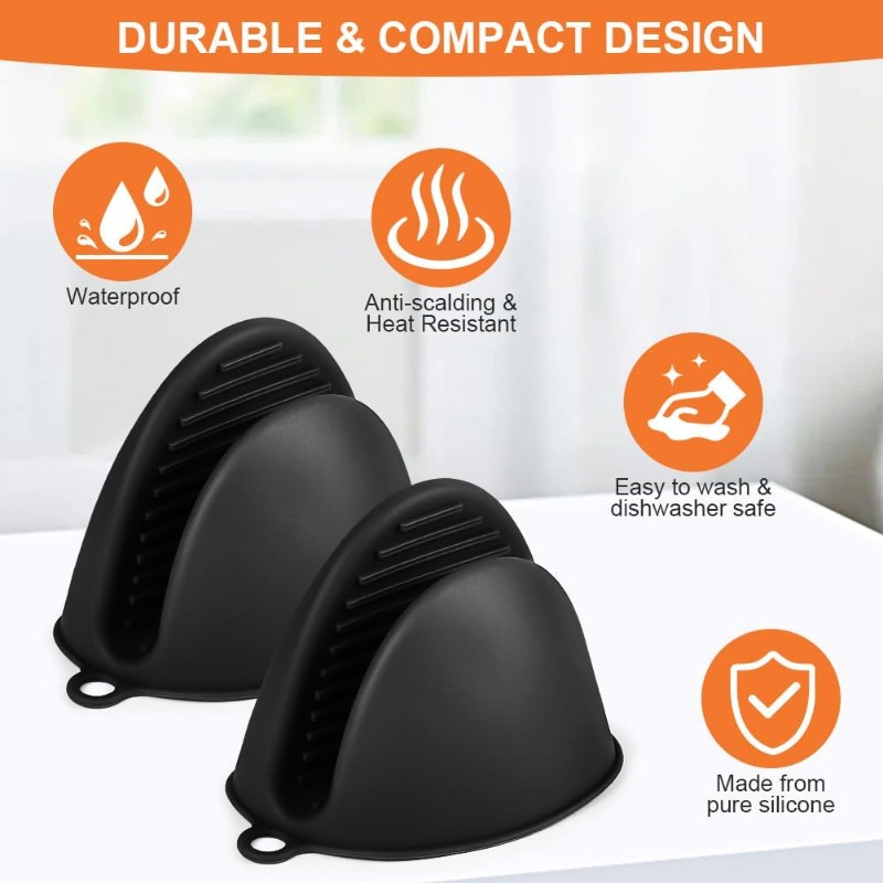 전자레인지용 실리콘 방열 장갑 1쌍, 베이킹 오븐용 내 - Oven Mitt Silicone 리뷰 및 가격