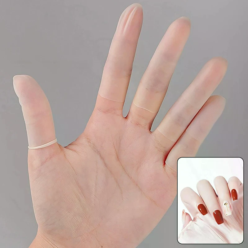 100/200PCS 네일 아트 손가락 보호 커버 고무  - Latex Disposable Glove 리뷰 및 가격
