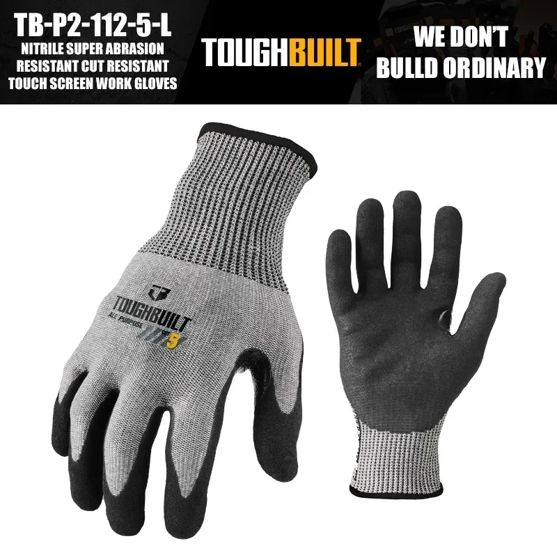 ToughBuilt TB-P2-112-5-L 니트릴 초 - Nitrile Mechanic Glove 리뷰 및 가격